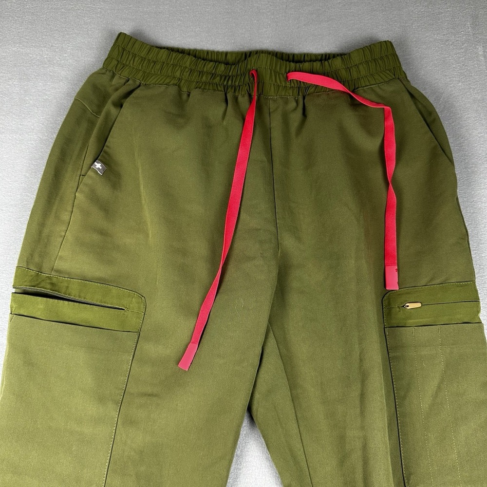 Figs Uman Scrub Pants Women's Med Moss Green Relaxed Fit Joggers Medical